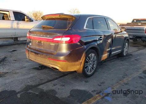 2017 Lincoln Mkx Reserve z USA, uszkodzony, nr VIN 2LMPJ8LR5HBL43417